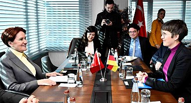 İYİ Parti lideri Akşener Alman heyeti makamında kabul etti