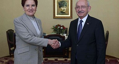 İYİ Parti lideri Akşener, CHP lideri Kılıçdaroğlu'nu ziyaret etti