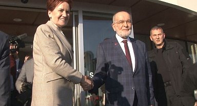 İYİ Parti lideri Akşener, Saadet Partisi Lideri Karamollaoğlu'nu ziyaret etti