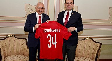 TFF Başkanı Büyükekşi, Ekrem İmamoğlu'nu ziyaret etti