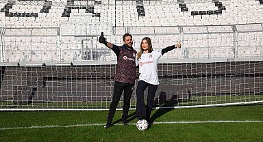 Vodafone'un desteklediği kız futbolcular, ünlü isimlerle penaltı atışı yaptı