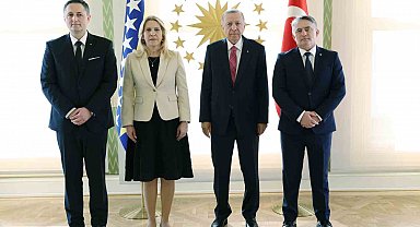 Cumhurbaşkanı Erdoğan, Bosna Hersek Devlet Başkanlığı Konseyi üyeleriyle görüştü