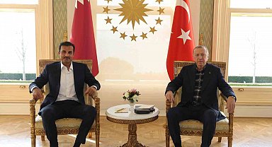 Cumhurbaşkanı Erdoğan, Katar Emiri Al Sani'yle görüştü