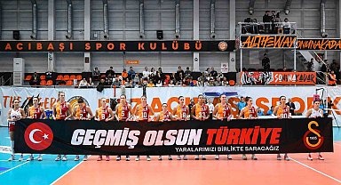 Eczacıbaşı ile Galatasaray depremzedeler için hazırlık maçı yaptı