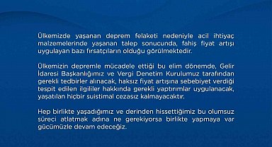 Hazine ve Maliye Bakanlığı'ndan fırsatçılara ilişkin açıklama