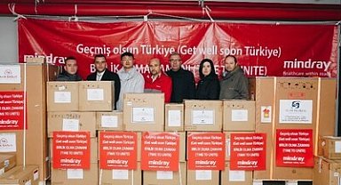 Mindray, deprem nedeniyle tıbbi ekipmanlar bağışladığını açıkladı