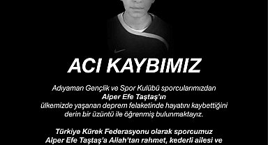 Türkiye Kürek Federasyonu, Alper Efe Taştaş'ın hayatını kaybettiğini duyurdu