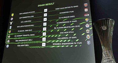 UEFA Avrupa Konferans Ligi'nde Başakşehir ve Sivasspor'un rakipleri belli oldu