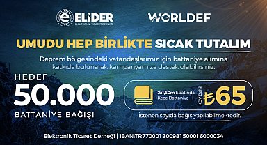WORLDEF ve ELİDER'den 'Umudu Sıcak Tutalım' kampanyası