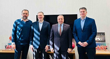 Basketbol Şampiyonlar Ligi yöneticilerinden TBF'ye ziyaret