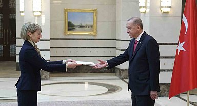 Cumhurbaşkanı Erdoğan, Birleşik Krallık Büyükelçisi Jill Morris'i kabul etti