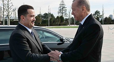 Cumhurbaşkanı Erdoğan, Irak Başbakanı es-Sudani'yi resmi törenle karşıladı