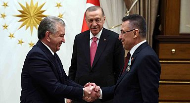 Cumhurbaşkanı Yardımcısı Oktay'a Özbekistan'dan Dostluk Nişanı