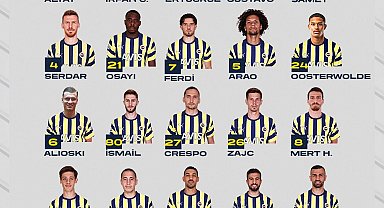 Fenerbahçe'nin, Alanyaspor kamp kadrosu belli oldu