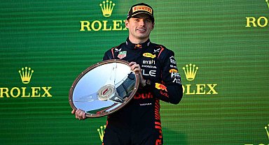 Avustralya Grand Prix'sinde kazanan Max Verstappen