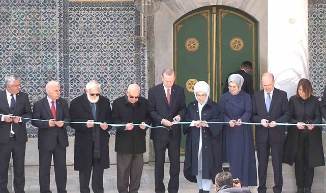 Cumhurbaşkanı Erdoğan, Topkapı Sarayı'nda restorasyonu tamamlanan alanların açılışını gerçekleştirdi