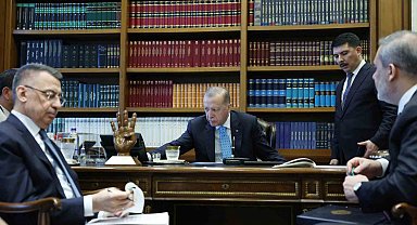 Cumhurbaşkanı Recep Tayyip Erdoğan, Rusya Devlet Başkanı Vladimir Putin ile görüştü.