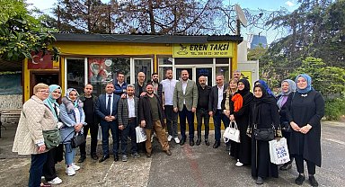 AK Parti İstanbul Milletvekili Adayı Aydoğan Ahıakan Kartal'da taksici esnafıyla buluştu