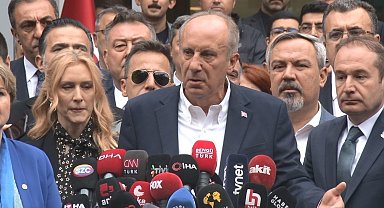Muharrem İnce cumhurbaşkanı adaylığından çekildiğini açıkladı