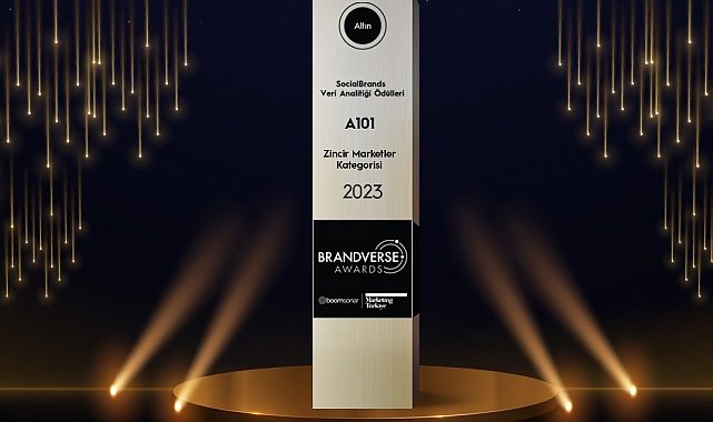 A101'e Brandverse Awards'dan Altın Ödül