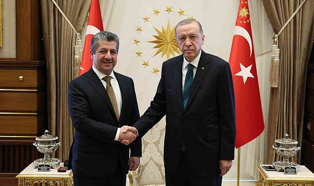 Cumhurbaşkanı Erdoğan, IKBY Başbakanı Mesrur Barzani'yi kabul etti