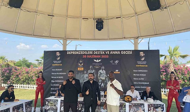 Depremzedeler için düzenlenecek kick boks turnuvasının tanıtım toplantısı yapıldı