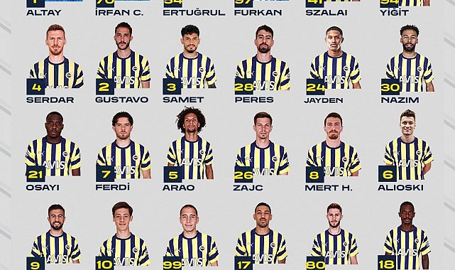 Fenerbahçe'nin, Başakşehir maçı kamp kadrosu belli oldu