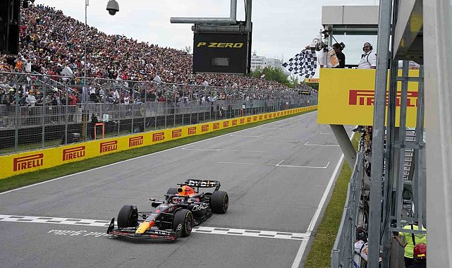 Kanada Grand Prix'sinde kazanan Max Verstappen