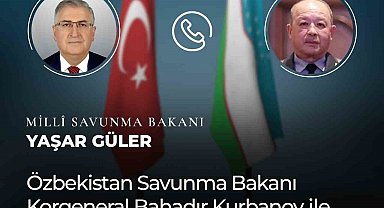 Milli Savunma Bakanı Güler Özbek mevkidaşı ile görüştü