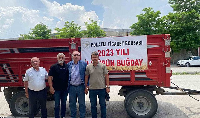 Polatlı'da ilk hasat buğday satışa sunuldu