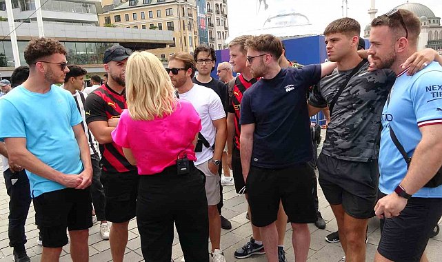 Taksim'de Şampiyonlar Ligi coşkusu